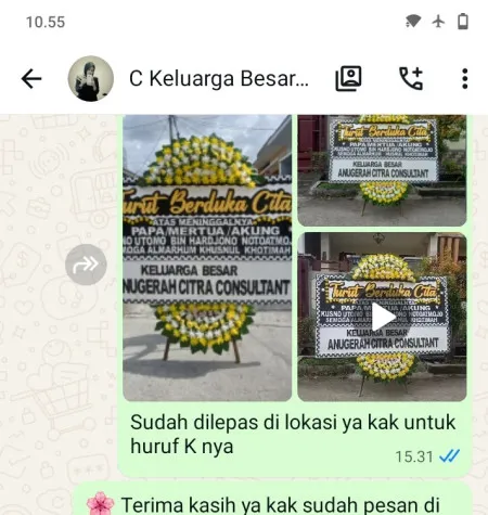 Pengiriman Papan Bunga Duka Pagergunung Ulujami